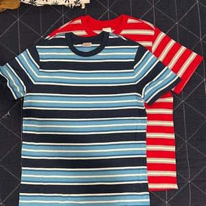 LAST CHANCE Hanna Anderson Lot of 2 NWT New Multi Stripe Tee Shirts Tops 150 12